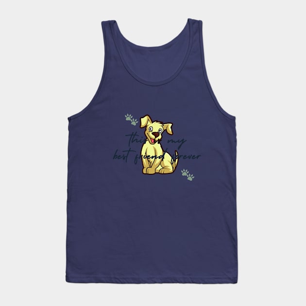 New Dog T Shirt -This Is My Best Friend Forever Tank Top by Yesh Design Store